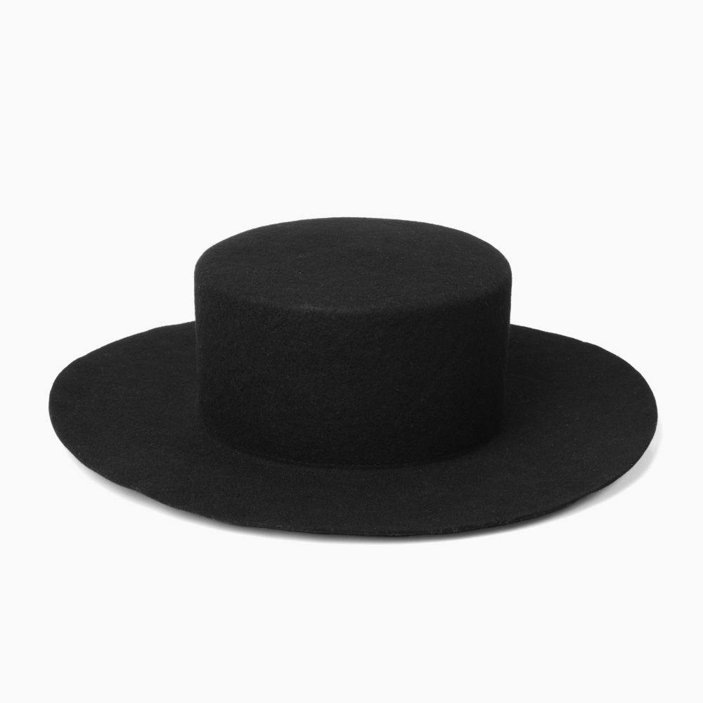 EDHAT エドハット ブラック 黒 ハット 帽子 秋冬 メンズ つば広ハット