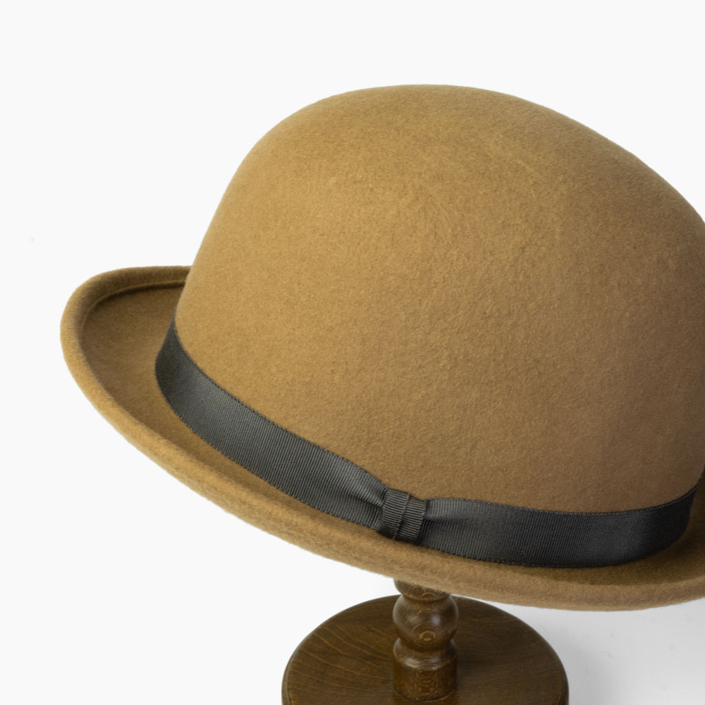 THE HAT HATTER ベージュ フェルトハット 7 1/2 THE FAT HATTER ザ