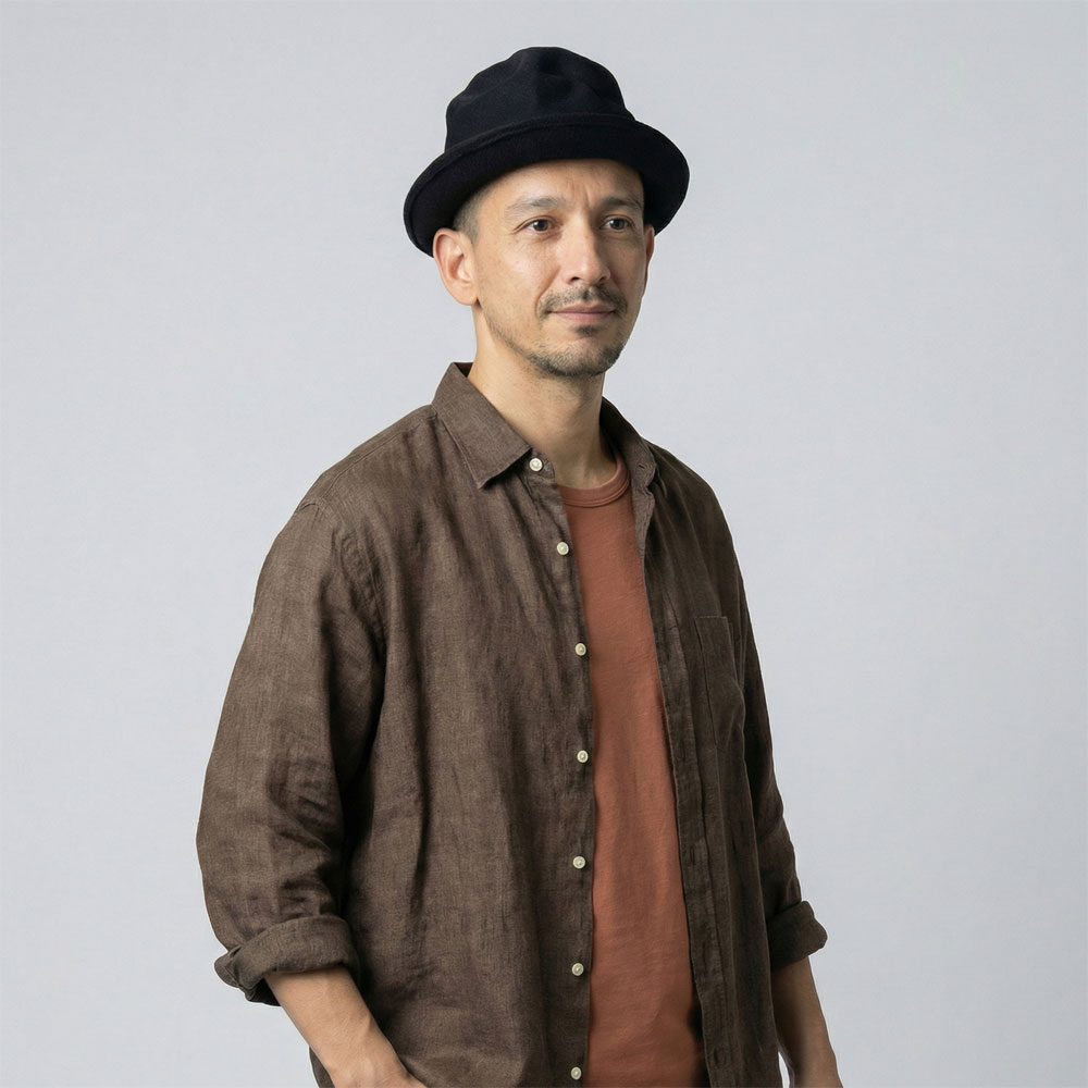 マウンテンハット 帽子 ハット メンズ 秋冬 つば 短い ウール フェルト