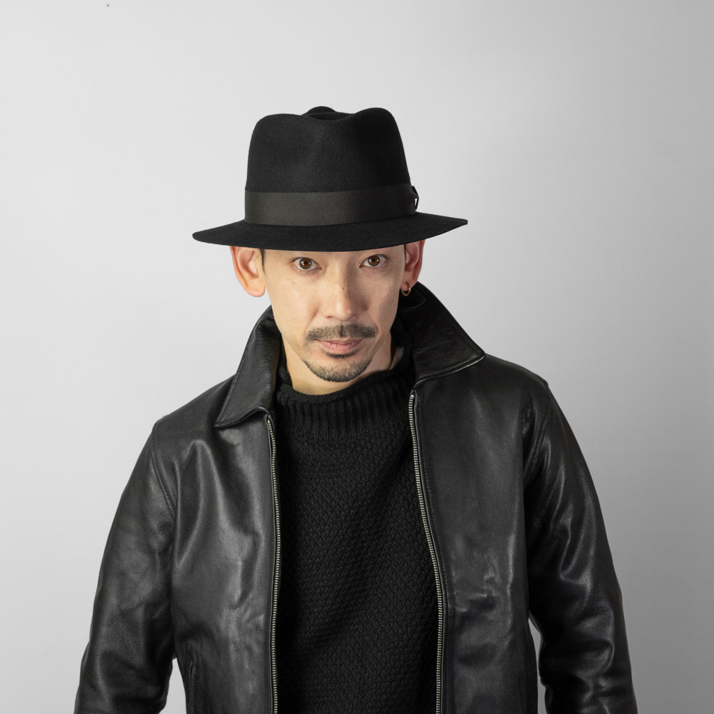 EDHAT エドハット 中折れハット スカルクラウン ウールフェルト 日本製