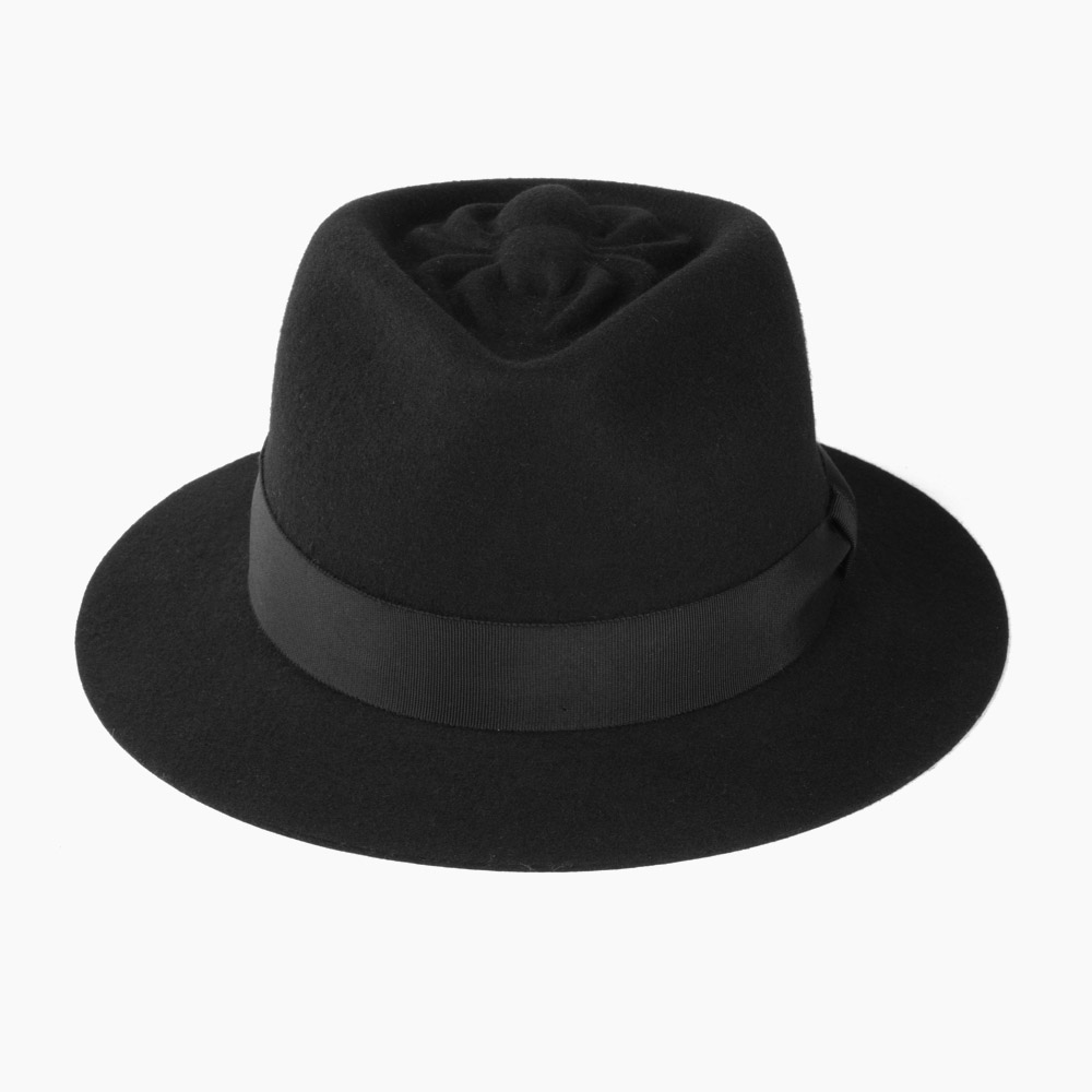 エドハット スパイダー クラウン ハット 中折れ帽 ウール フェルト