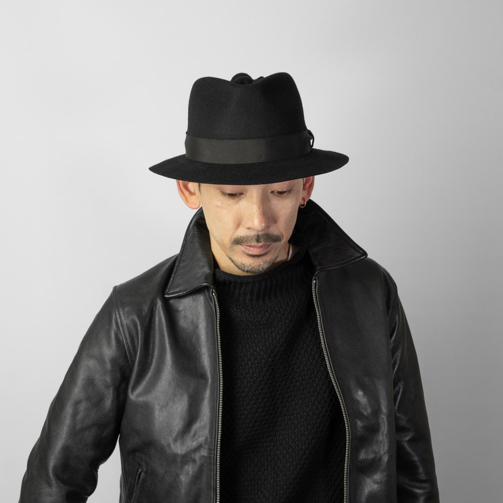 エドハット スパイダー クラウン ハット 中折れ帽 ウール フェルト