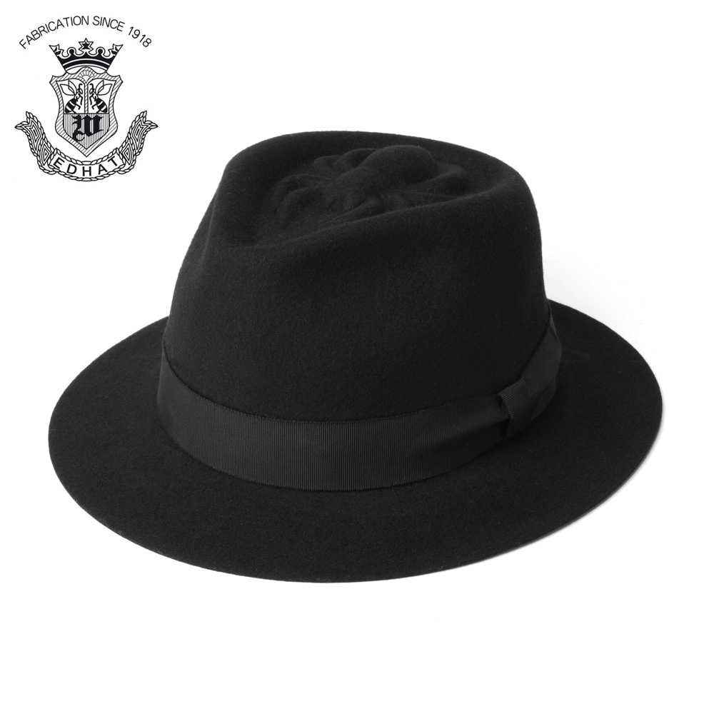 エドハット スパイダー クラウン ハット 中折れ帽 ウール フェルト