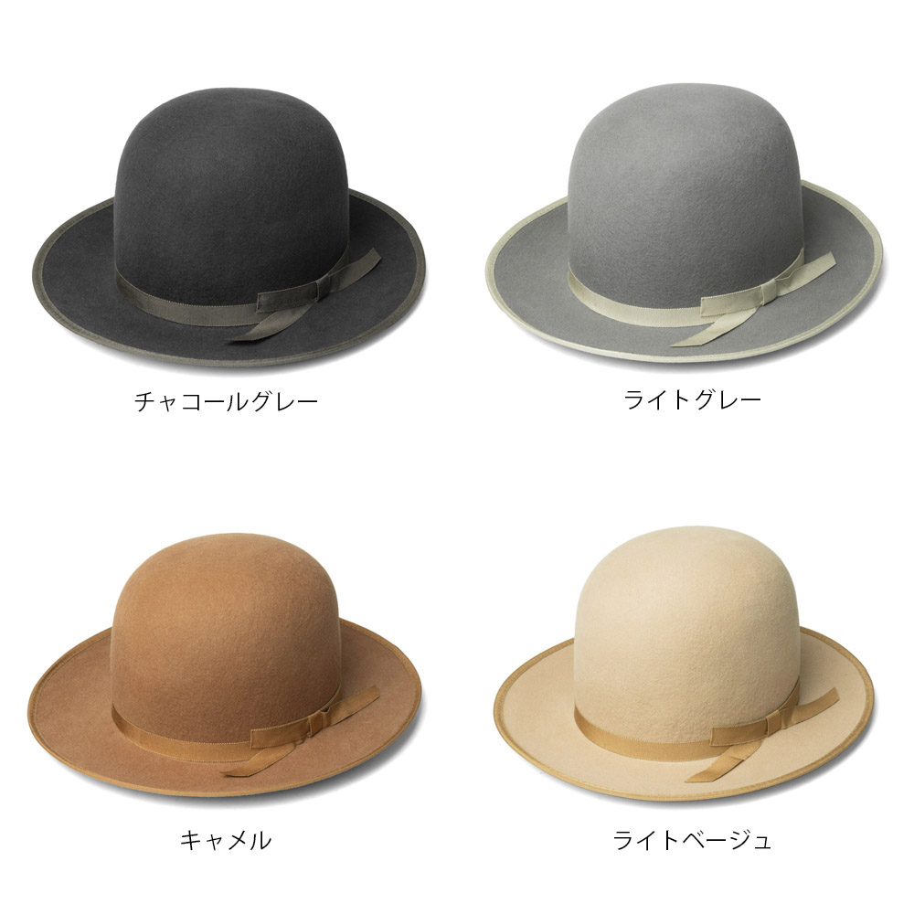日本製】EDHAT エドハット つば広ハット フェルトハット メンズ