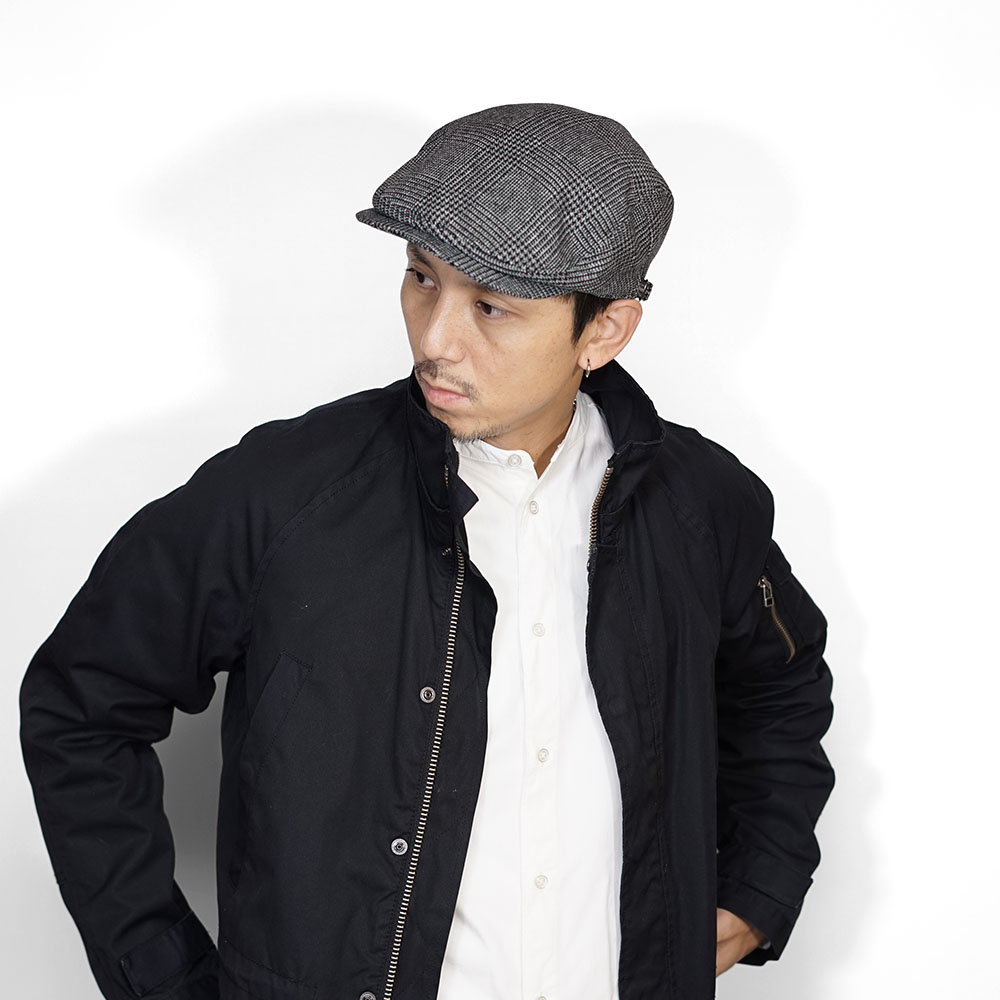 ハンチング メンズ 帽子 EDHAT エドハット 日本製 ウーリッシュ グレンチェック グレー 大人 シンプル 紳士 カジュアル ハンチングキャップ M-58263183 |  | 06