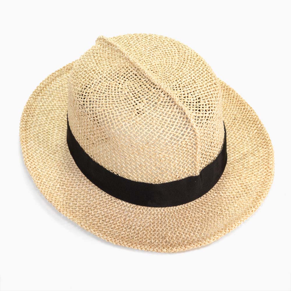 オプティモ ストローハット メンズ 夏 帽子 ハット スジ入り 麻 ジュート ブランド EDOHAT エドハット 筋入り 日本製 ベージュ シンプル 大人 16166429 |  | 08