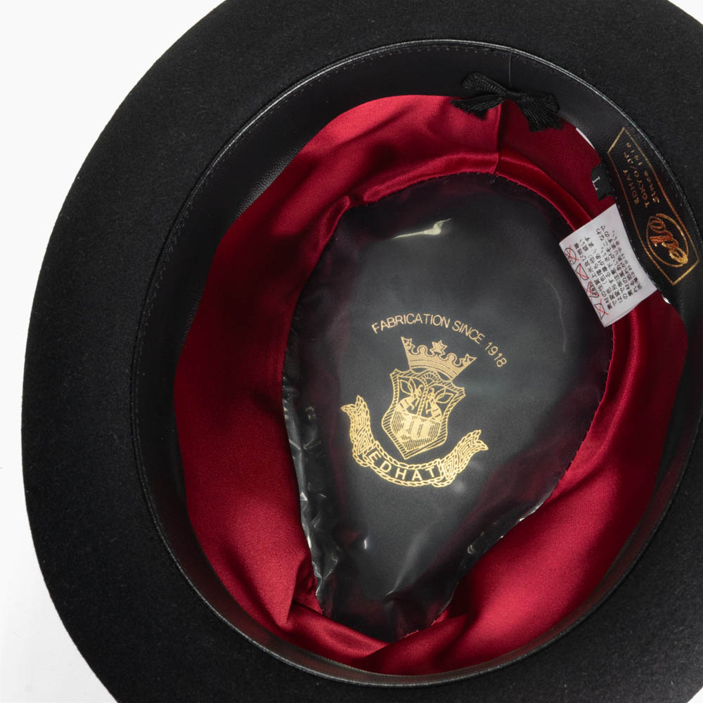 EDHAT エドハット 日本製 ラビットファーフェルト ティアドロップ ショートブリム 短いつば 中折れハット メンズ 春秋冬 M-16235122 |  | 14