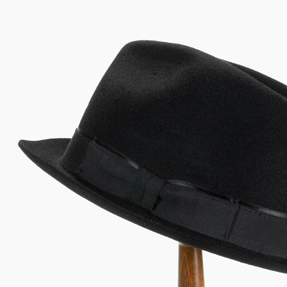 EDHAT エドハット 日本製 ラビットファーフェルト ティアドロップ ショートブリム 短いつば 中折れハット メンズ 春秋冬 M-16235122 |  | 12