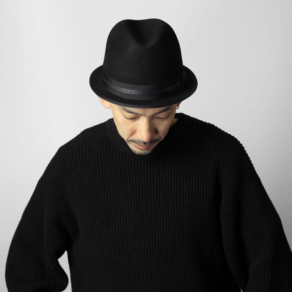 日本製 EDHAT エドハット ウールフェルト ショート ダウンブリム 短いつば 中折れハット サイズ調節可 帽子 メンズ レディース  M-16266482 |  | 01