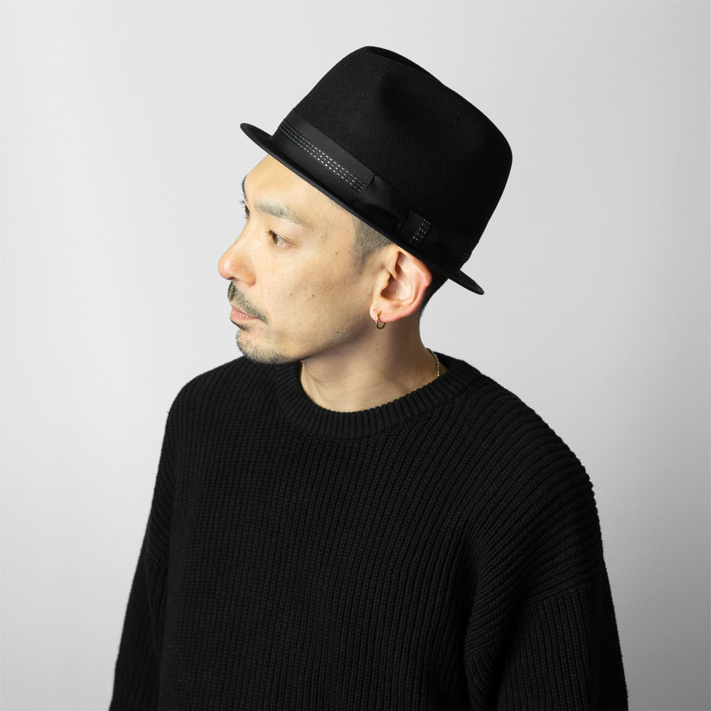 日本製 EDHAT エドハット ウールフェルト ショート ダウンブリム 短いつば 中折れハット サイズ調節可 帽子 メンズ レディース  M-16266482 |  | 02