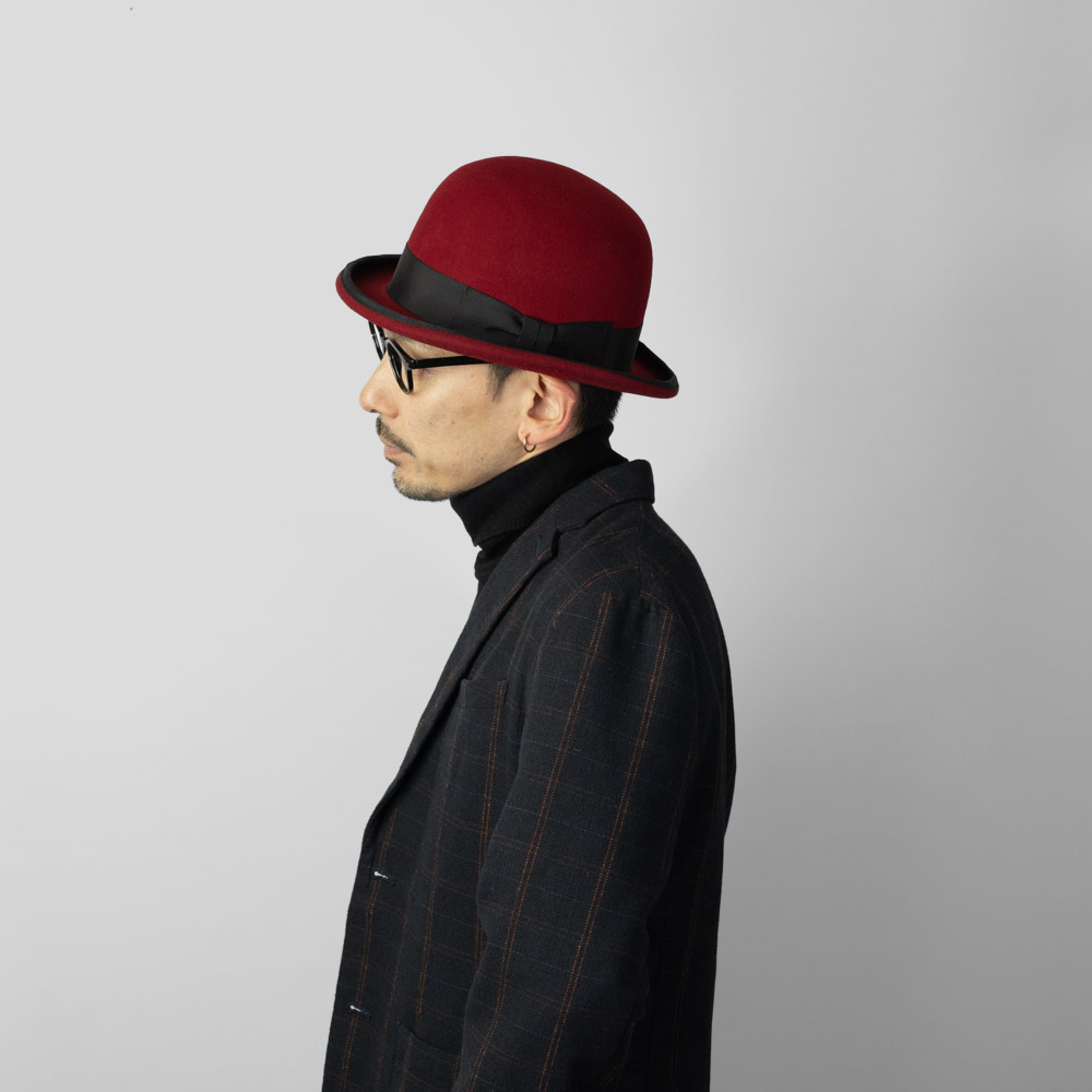 エドハット EDHAT ボーラーハット 日本製 ウール フェルト 帽子 メンズ レディース 山高帽 サイズ調節可 大きいサイズ 小さいサイズ M-16266582R |  | 02