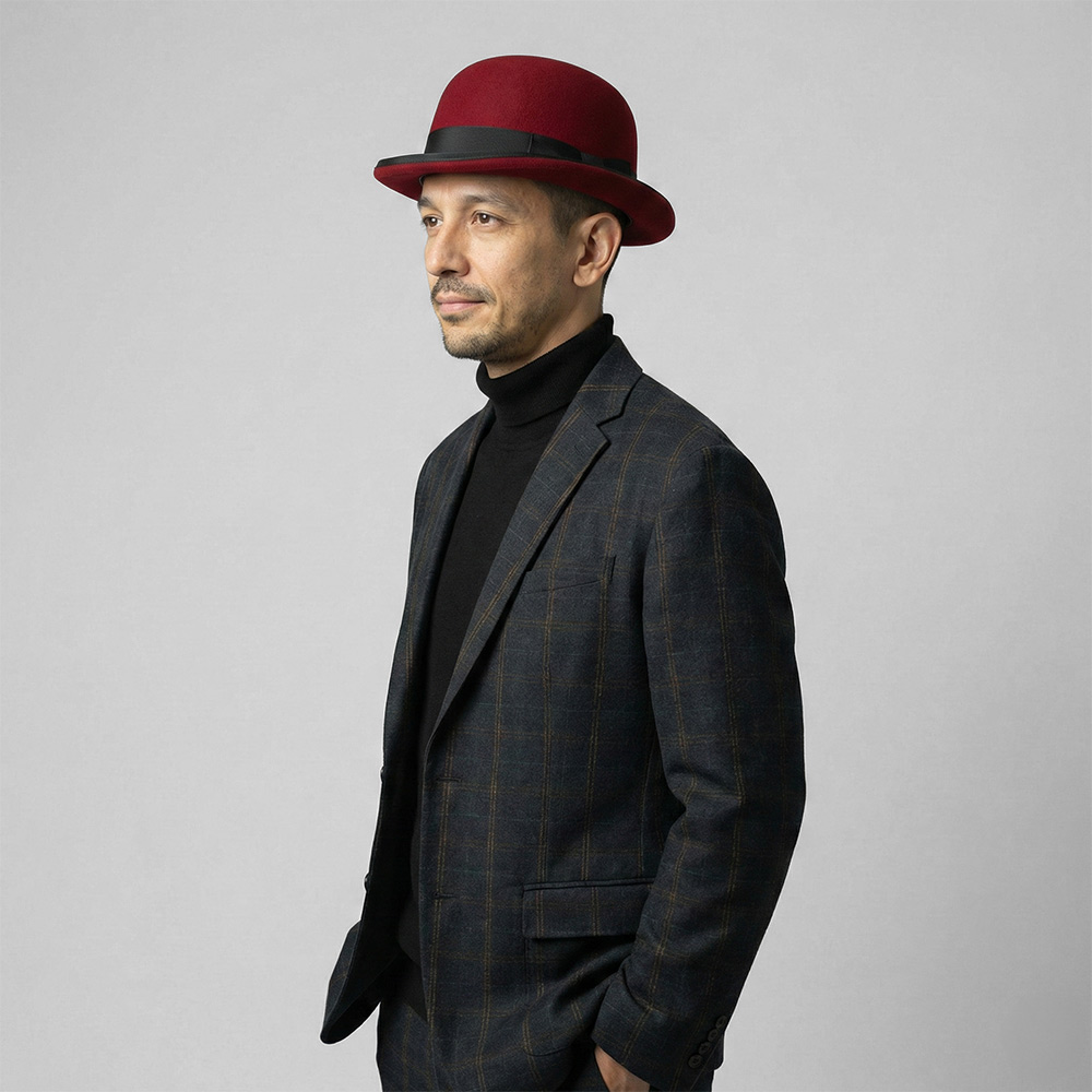 エドハット EDHAT ボーラーハット 日本製 ウール フェルト 帽子 メンズ レディース 山高帽 サイズ調節可 大きいサイズ 小さいサイズ M-16266582R |  | 01