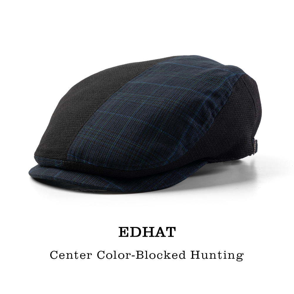 EDHAT エドハット ハンチング メンズ 春夏秋冬 通年 日本製 サイドアジャスター サイズ調節可 チェック M-58163121 | 
