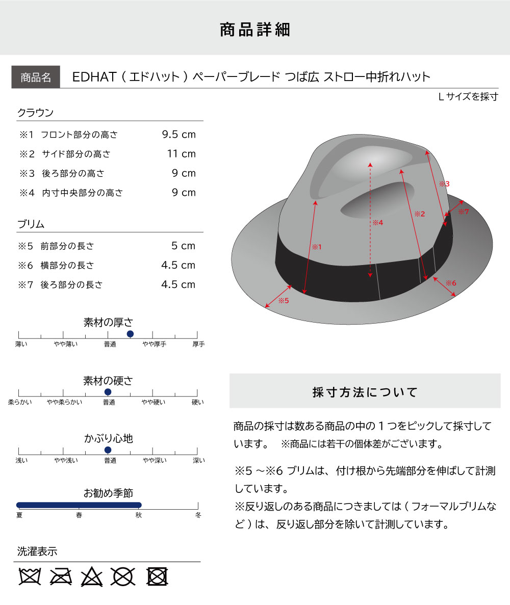 hatattack 中折れストローハット