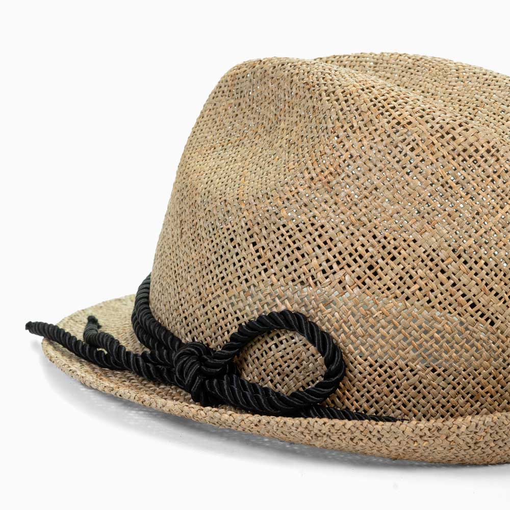 ストローハット メンズ チロリアンハット 帽子 ハット EDHAT