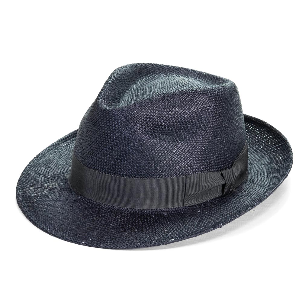 ストローハット メンズ つば広 夏 EDHAT エドハット 麦わら 中折れ