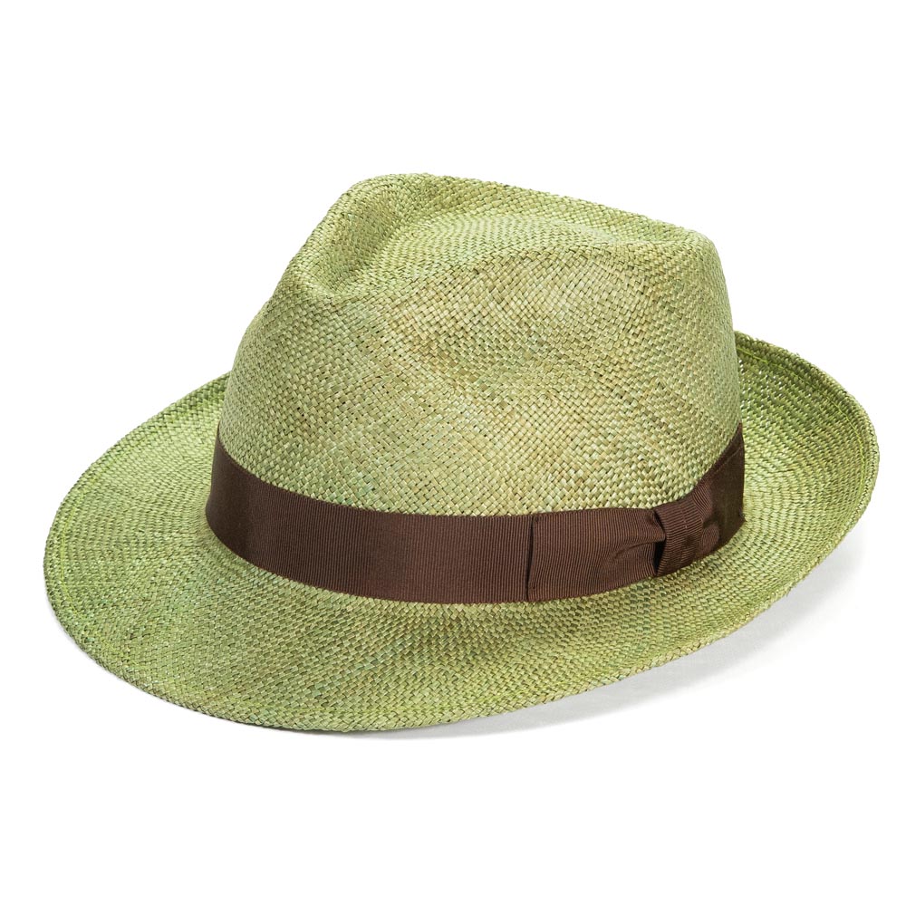 ストローハット メンズ つば広 夏 EDHAT エドハット 麦わら 中折れ