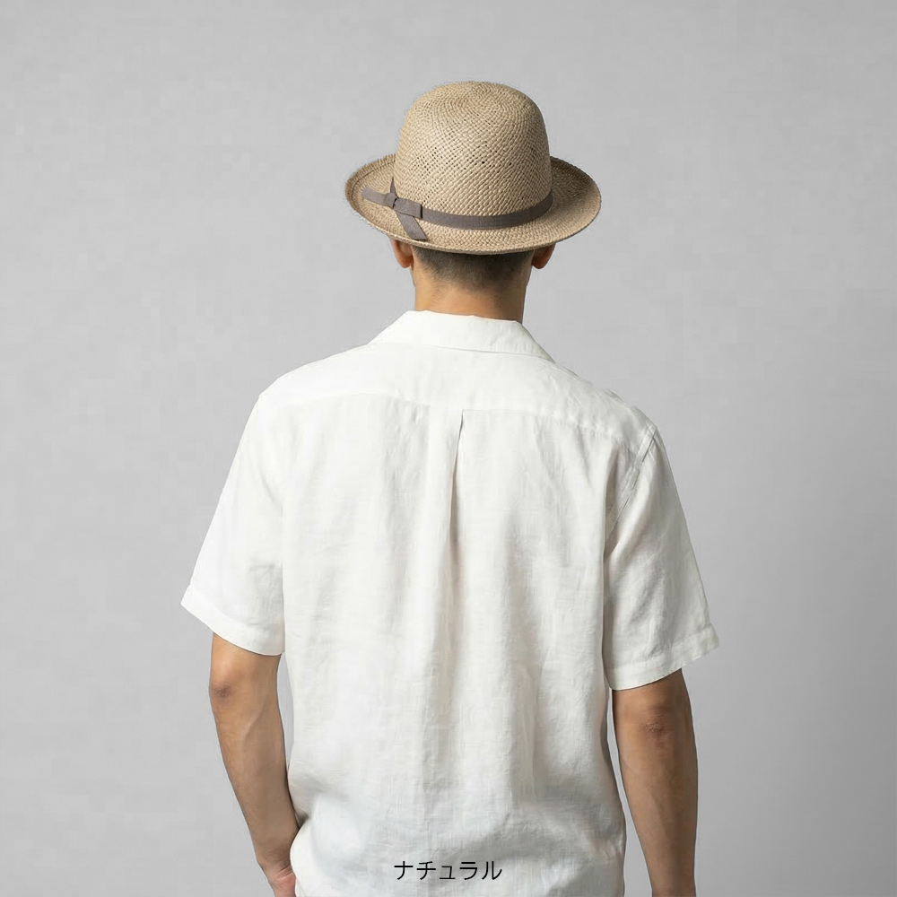 EDHAT エドハット ラフィア 丸天 ボーラーハット ストローハット 日本