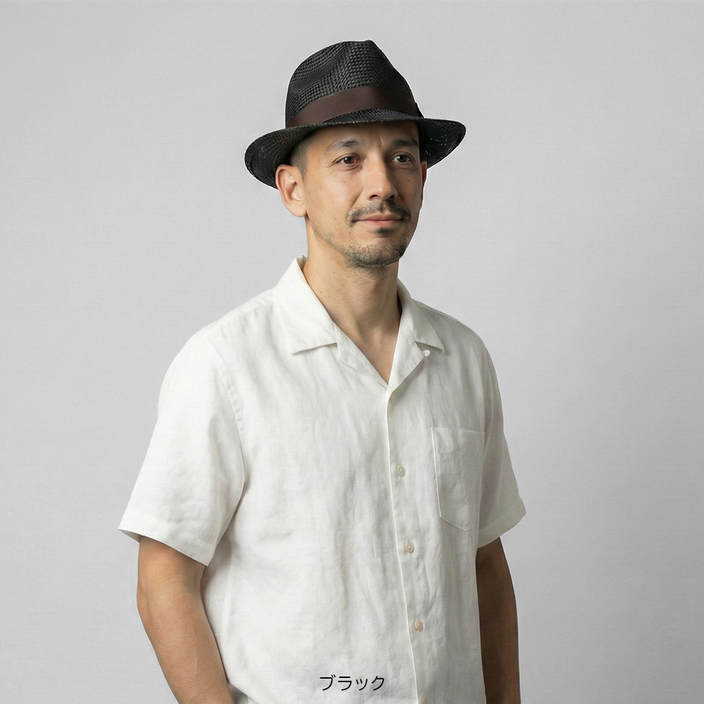 GARYU PLANET ガリュープラネット 天然ケンマ草 ストローハット 日本製 春夏 メンズ 通気軽量 上質光沢 サイズ調整 中折れ メッシュG-777 |  | 02