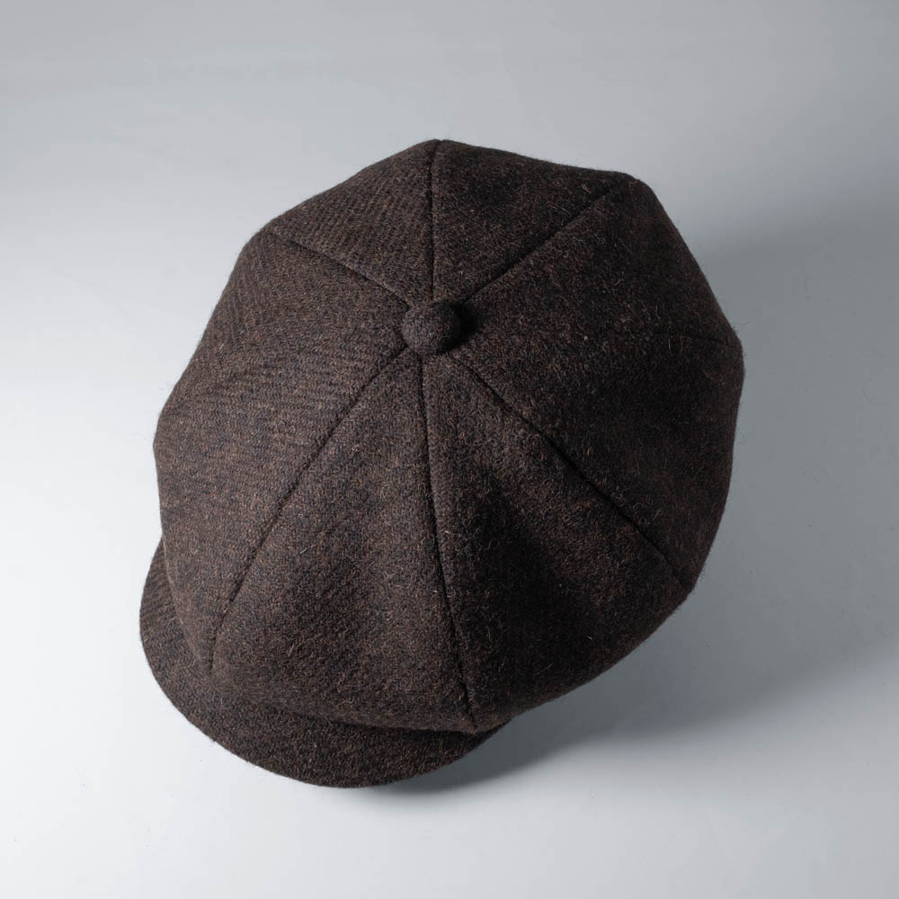 ハリスツイード キャスケット メンズ 秋冬 ウール100％ ツイード 帽子