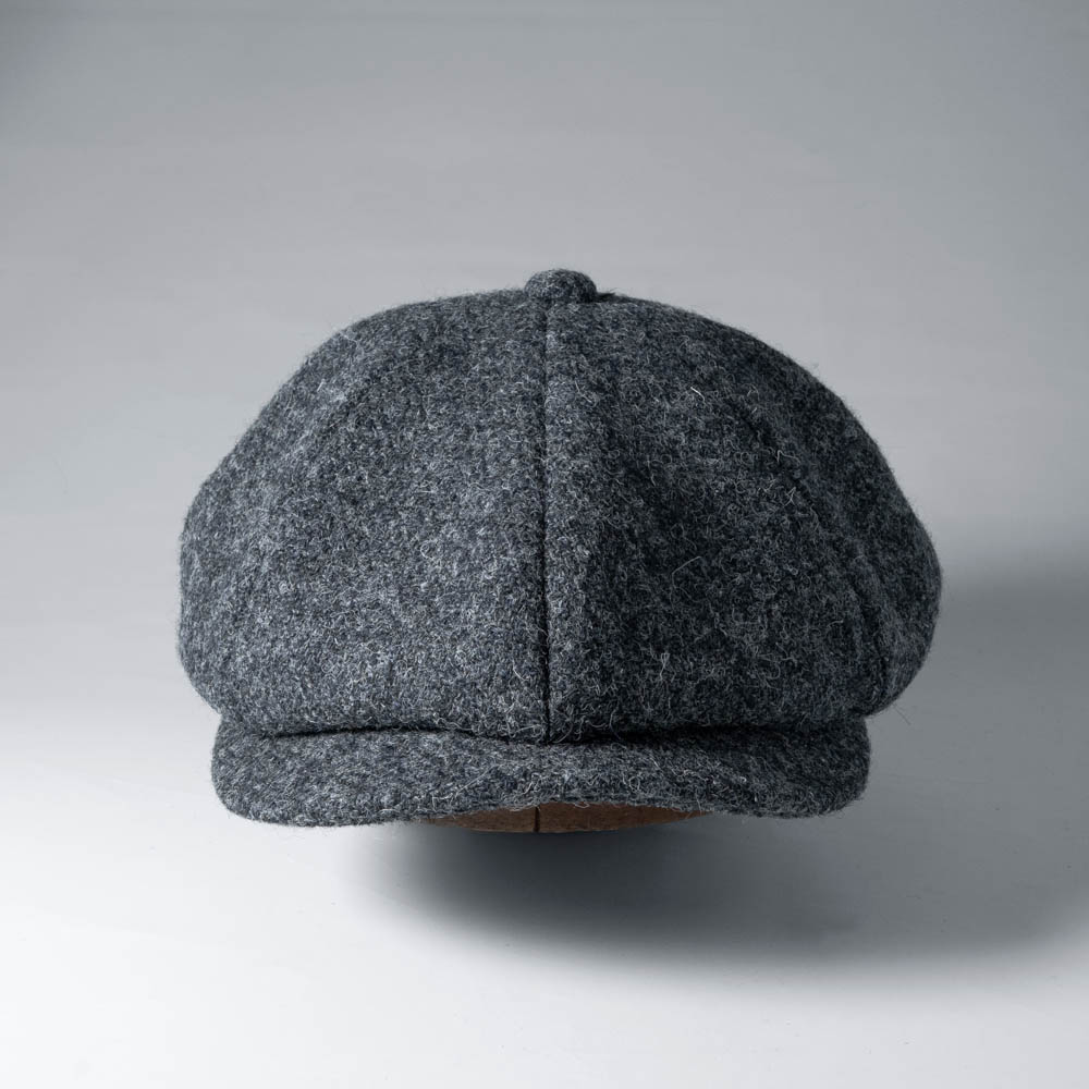 ハリスツイード キャスケット メンズ 秋冬 ウール100％ ツイード