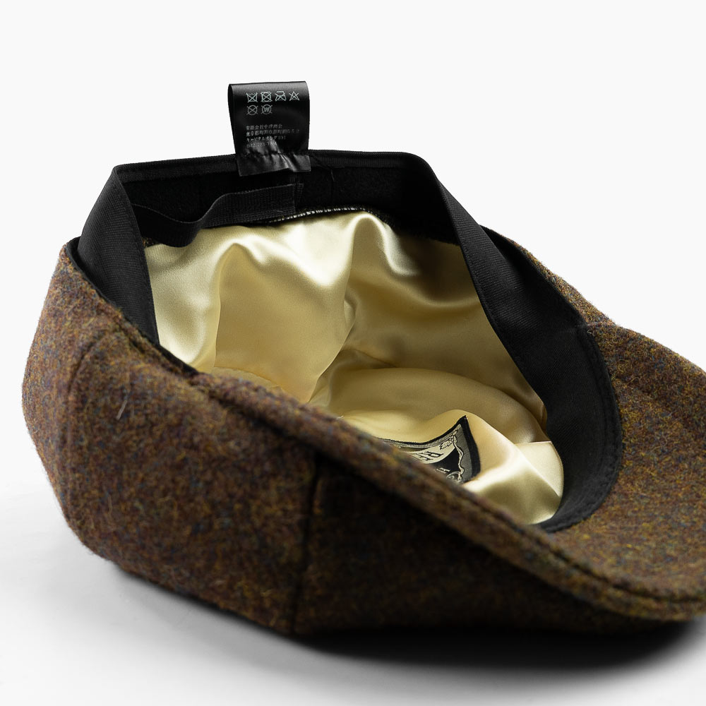 ハリスツイード使用 ハンチングキャスケット メンズ 帽子 サイズ調整可