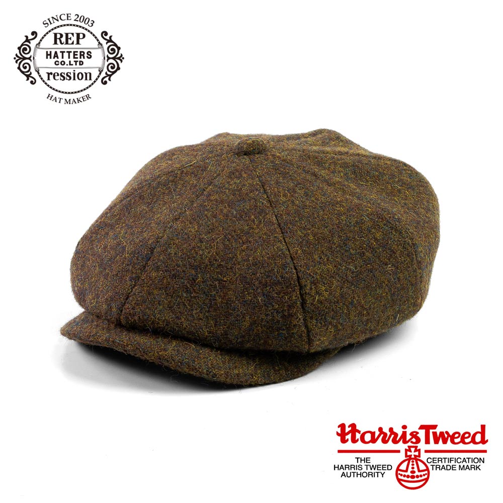 ハリスツイード使用 ハンチングキャスケット メンズ 帽子 サイズ調整可