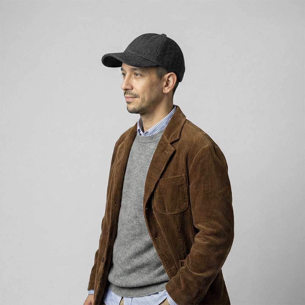 MALLALIEUS キャップ 日本製 REPRESSION HATTERS マラリウス メンズ レディース 秋冬 帽子 ヘリンボーン 大きい 小さい おしゃれ カジュアル S-20260129_1 |  | 01