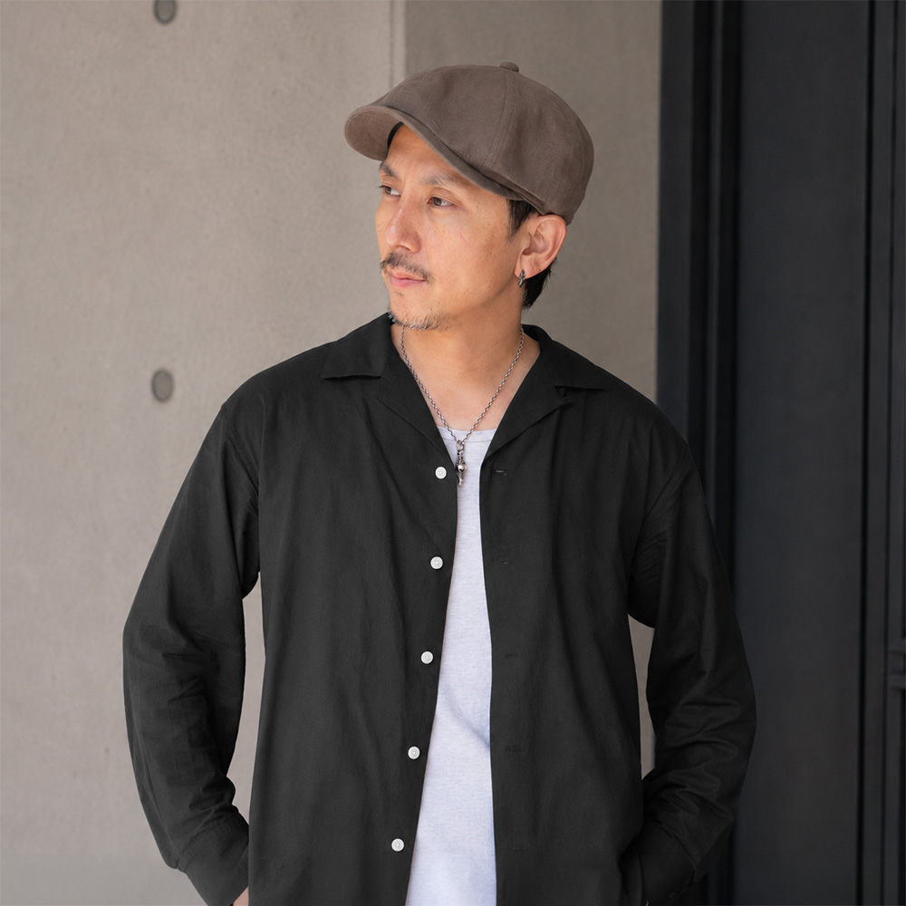 REPRESSION HATTERS リプレッションハッターズ 綿麻 ラミー 8パネル ハンチングキャスケット 日本製 サイズ調節可能 S-20260617_1 |  | 05
