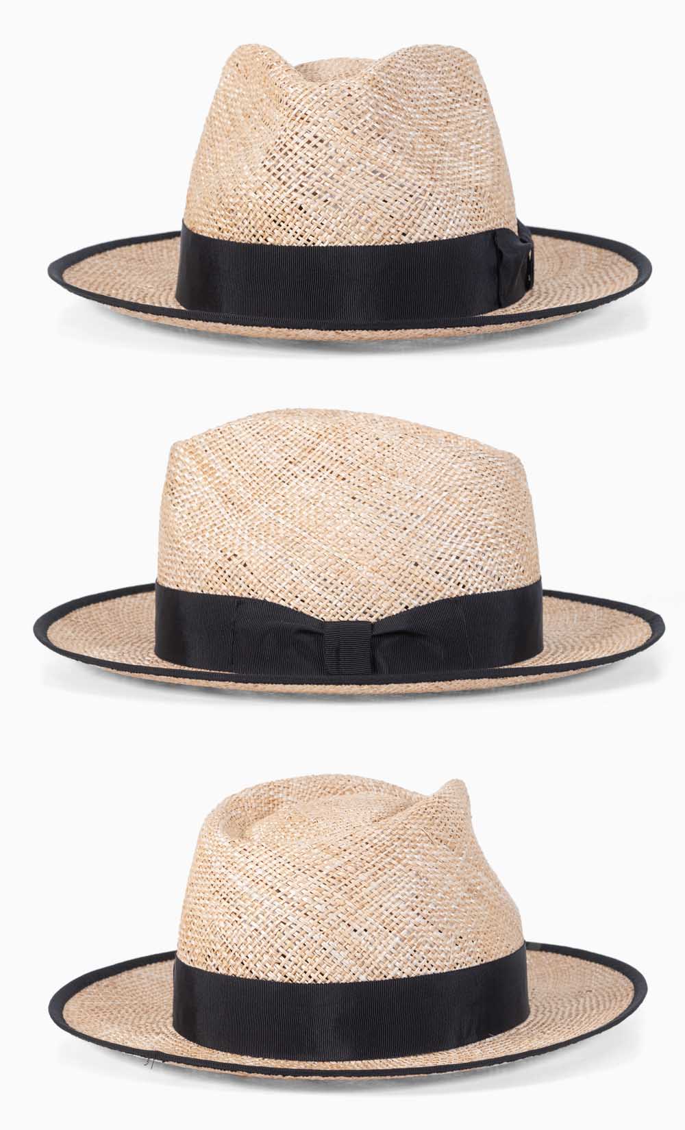 ストローハット ハット メンズ つば広 帽子 REPression Hatters リ