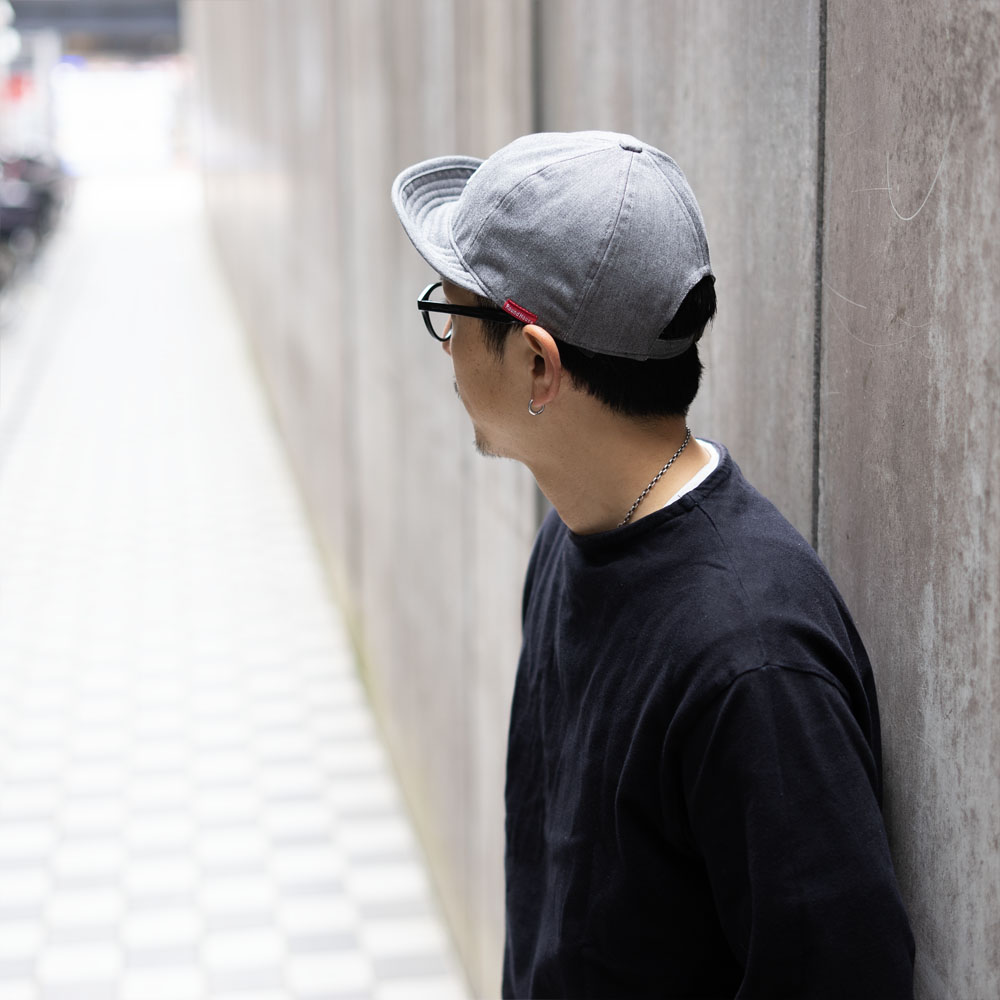 キャップ メンズ つば 短い アンパイアキャップ 帽子 春夏 秋冬 アメカジ ワーク ブランド ROUNDHOUSE ラウンドハウス フリップアップ  S-LB-171-03148 | ROUND HOUSE | 05