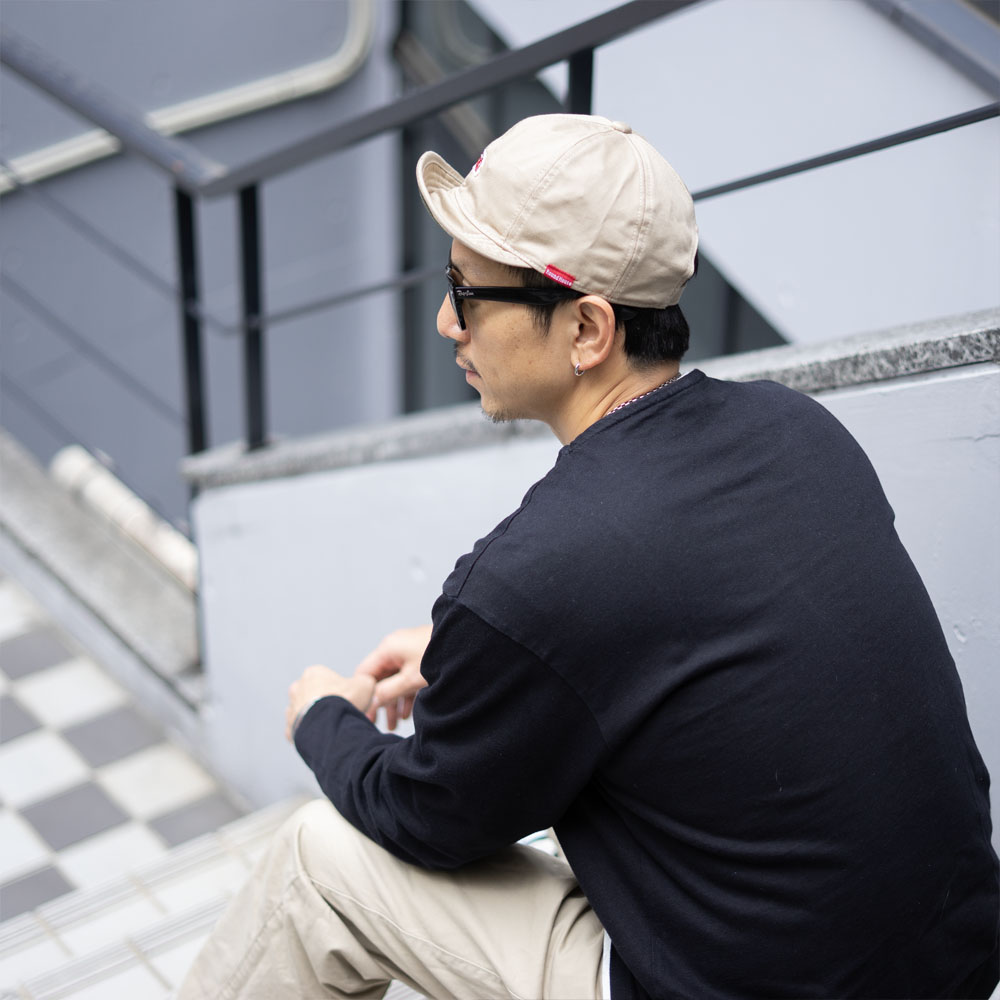 キャップ メンズ つば 短い アンパイアキャップ 帽子 春夏 秋冬 アメカジ ワーク ブランド ROUNDHOUSE ラウンドハウス フリップアップ  S-LB-171-03148 | ROUND HOUSE | 07