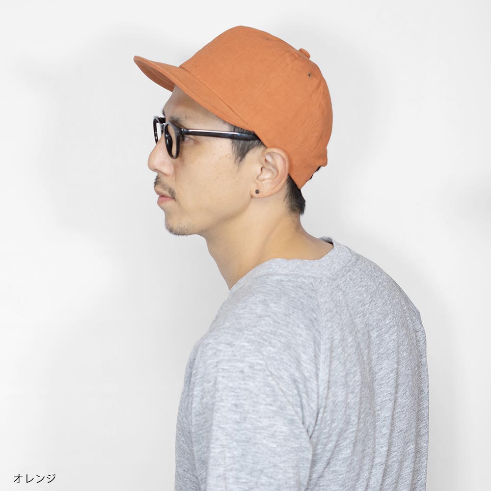 SAVE セーブ ショートバイザー CAP キャップ コットンリネン 綿麻