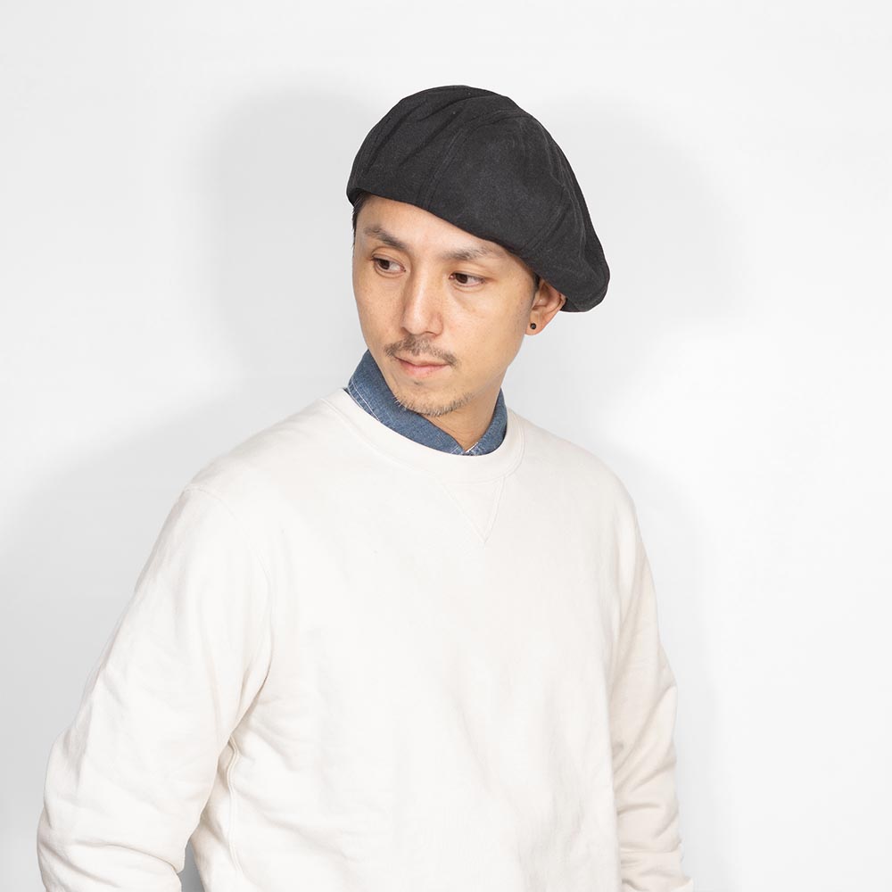 ベレー帽 メンズ 春夏 ヴィンテージ ウォッシュ加工 ヘビー キャンバス
