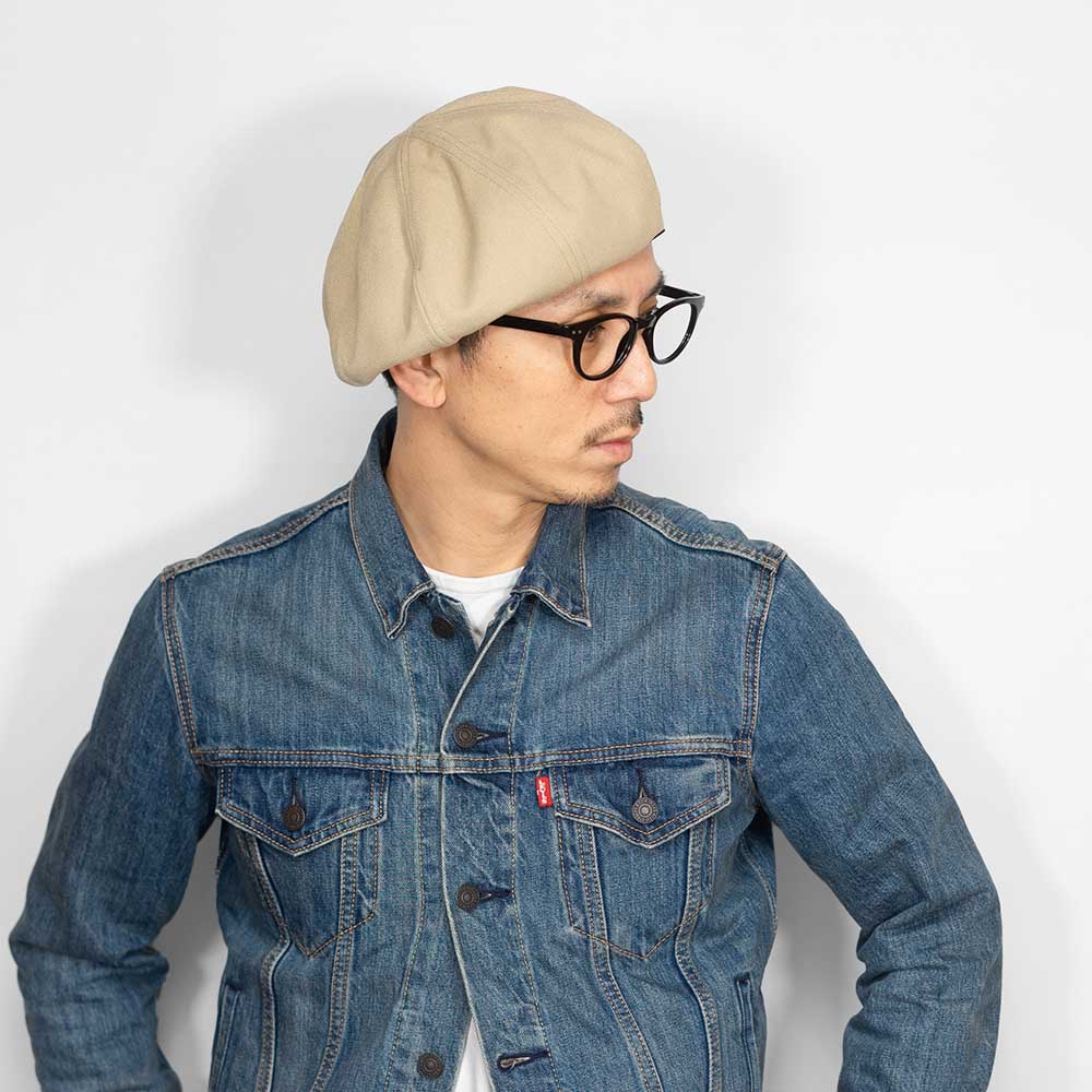 ベレー帽 メンズ 春夏 ヴィンテージ ウォッシュ加工 ヘビー キャンバス