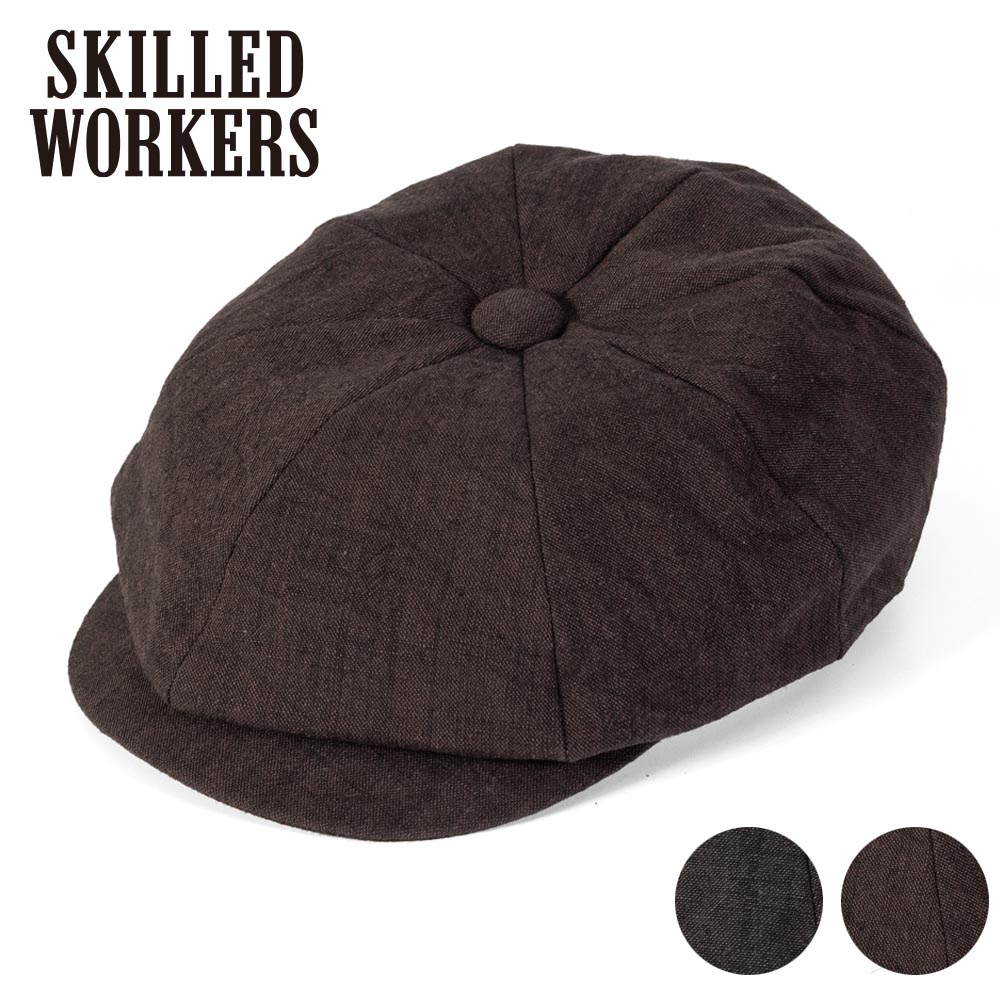 キャスケット ハンチング メンズ 春夏 帽子 コットン 100％ 8パネル