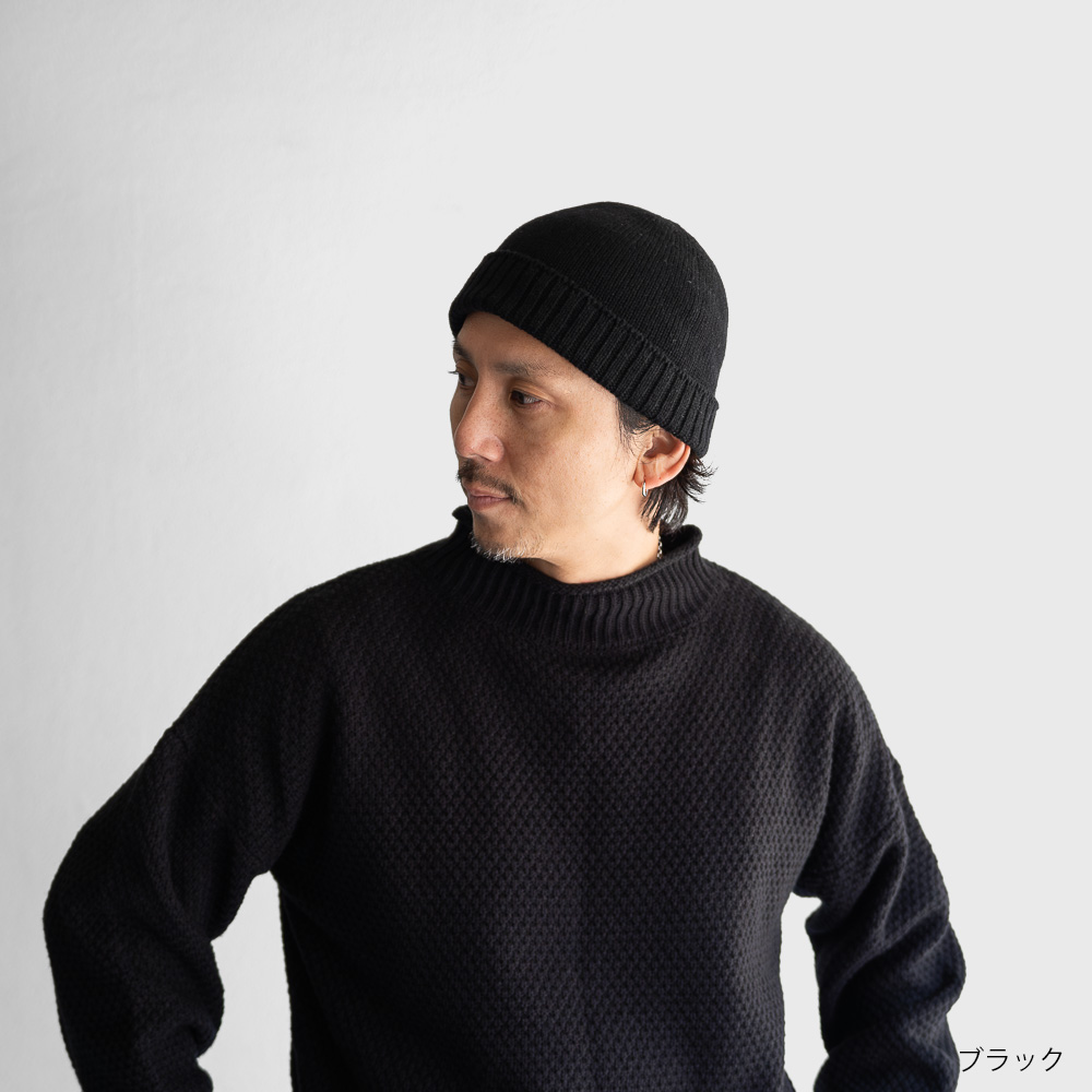 洗濯機で洗える 浅め ニット帽 日本製】SKILLED WORKERS 防縮ウール100