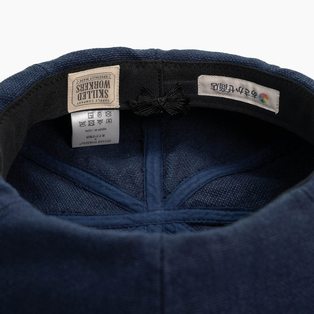 SKILLED WORKERS スキルドワーカーズ 藍染め ベレー帽 ヘンプ 刺し子 天然藍 大きいサイズ対応 日本製 あさかぜ商店 コラボ メンズ S-20250927-1 |  | 13