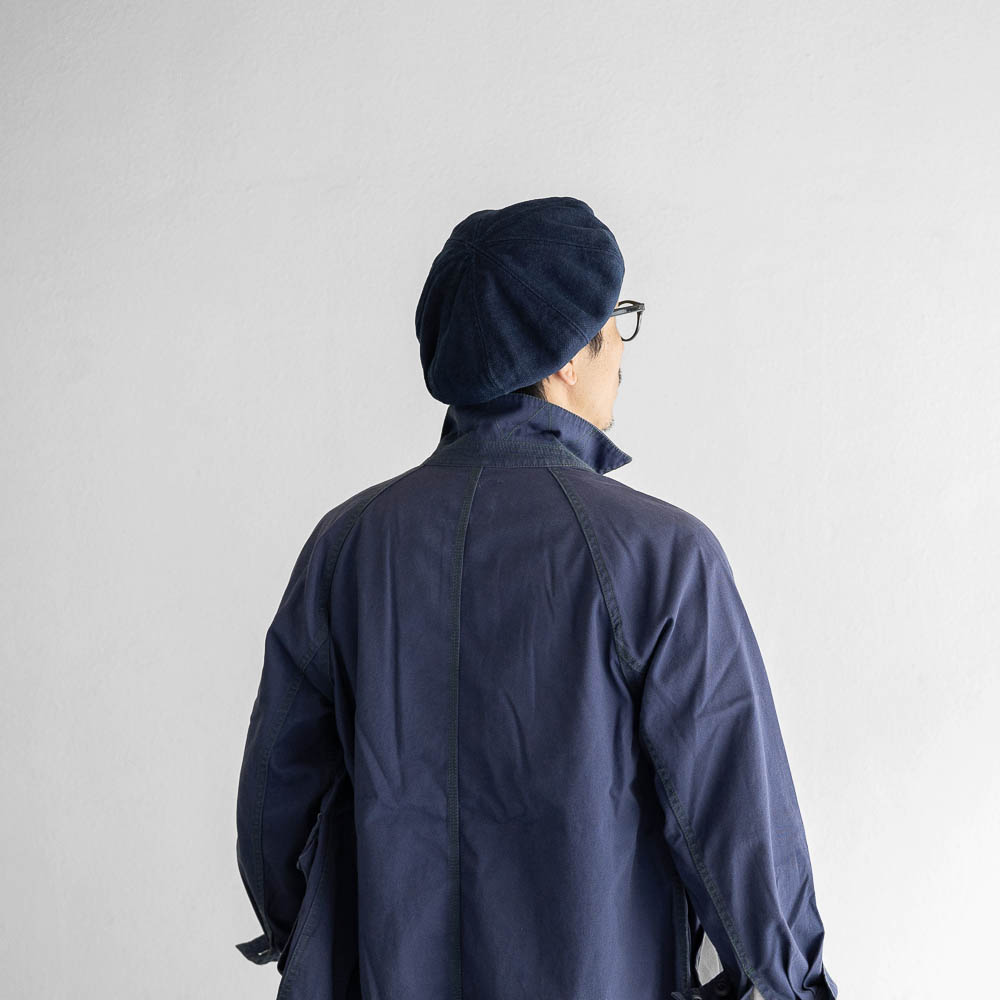 SKILLED WORKERS スキルドワーカーズ 藍染め ベレー帽 ヘンプ 刺し子 天然藍 大きいサイズ対応 日本製 あさかぜ商店 コラボ メンズ S-20250927-1 |  | 04