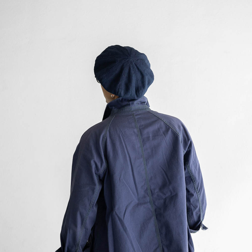 SKILLED WORKERS スキルドワーカーズ 藍染め ベレー帽 ヘンプ 刺し子 天然藍 大きいサイズ対応 日本製 あさかぜ商店 コラボ メンズ S-20250927-1 |  | 06