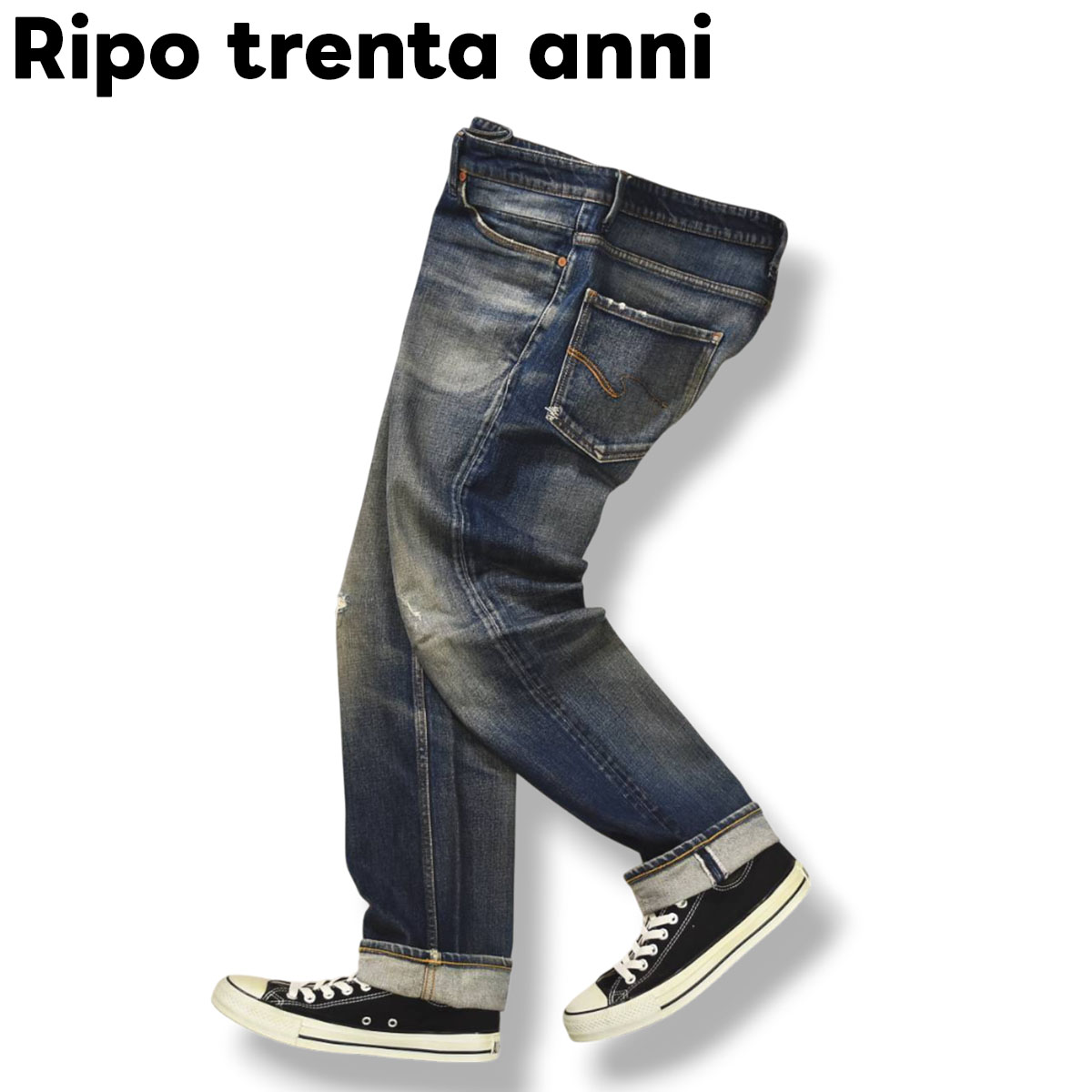 日本製 リポトレンタアンニ Ripo trenta anni ストレート ストレッチ 