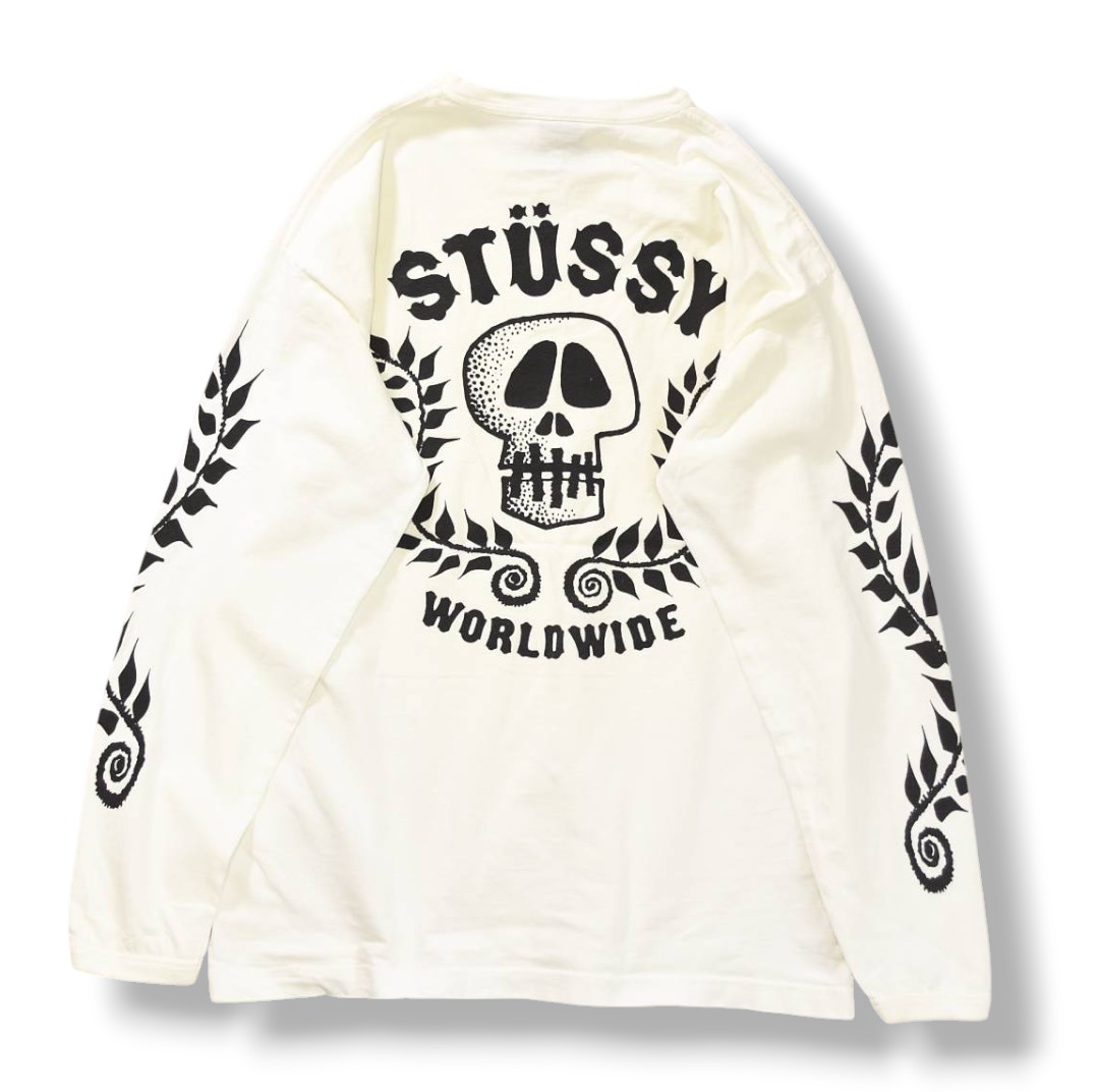 S*T様 美品　24AW Stussy 長袖カットソー　Tシャツ　ロンT スカル S*T様 美品 24AW Stussy 長袖カットソー Tシャツ ロンT スカル 楽天