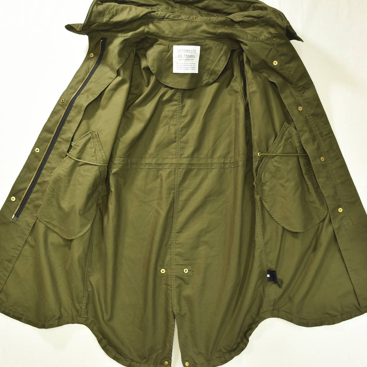 【IENA×ヴェトモンドゥトラバイユ】ロングモッズコート38サイズ IENA（イエナ） 別注 VETEMENTS DE TRAVAIL ヴェットモン ドゥ