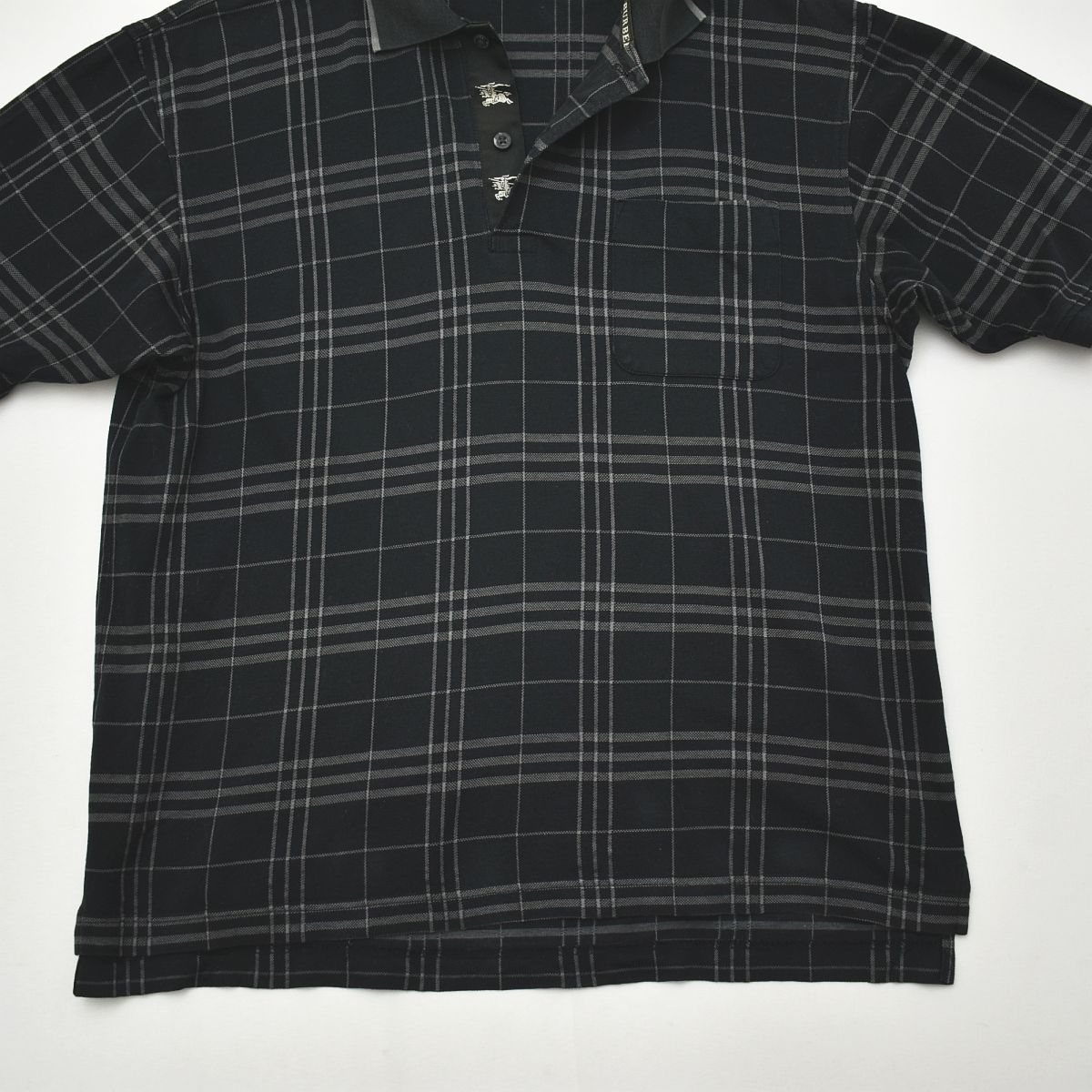 BURBERRY GOLF（バーバリーゴルフ） 半袖 ポロシャツ M チェック柄