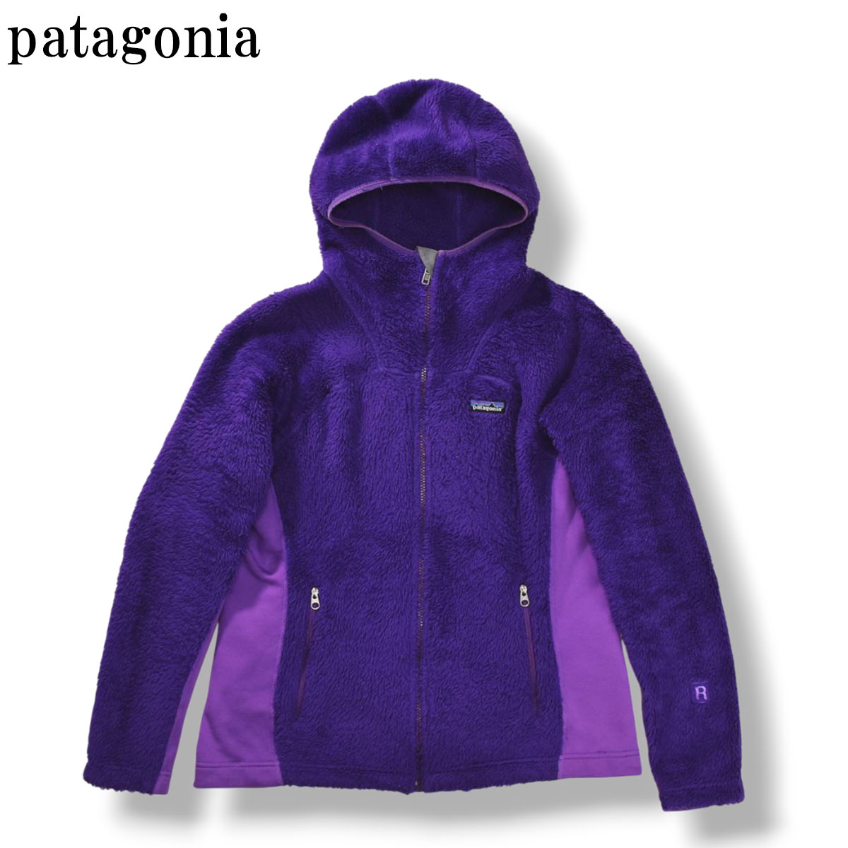 00s パタゴニア patagonia レギュレーター R3 フルジップアップ ポーラテック POLARTEC フーデッド フリース ジャケット パーカー M パープル レディース ♪