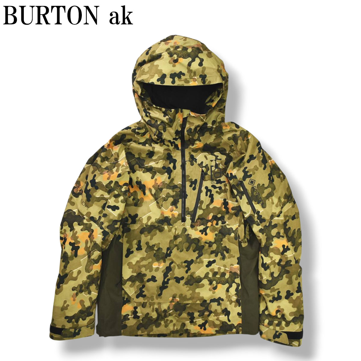 バートン BURTON ak Goretex Velocity Anorak Jacket ゴアテックス アノラック スノーボード ジャケット  M カモ柄 メンズ