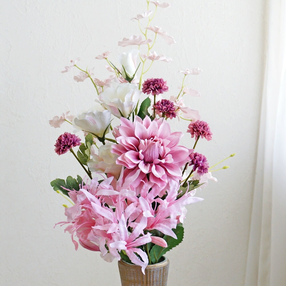 仏花 お供え花 お花のみ一対ダリア e4ecc9ae62ddeccee2555231812aeb
