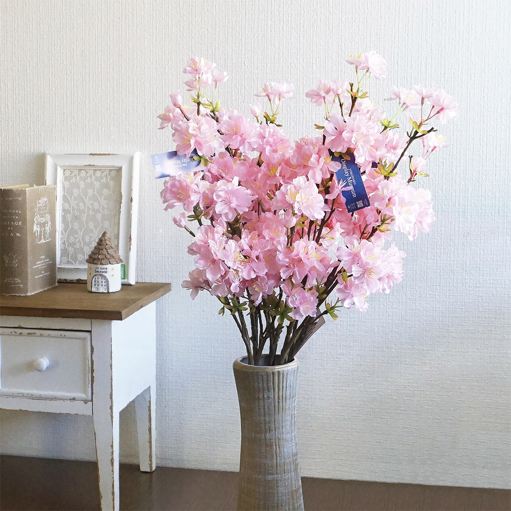 造花 たわわ 桜 ピンク 1本 インテリア さくら サクラ 飾り 枝物