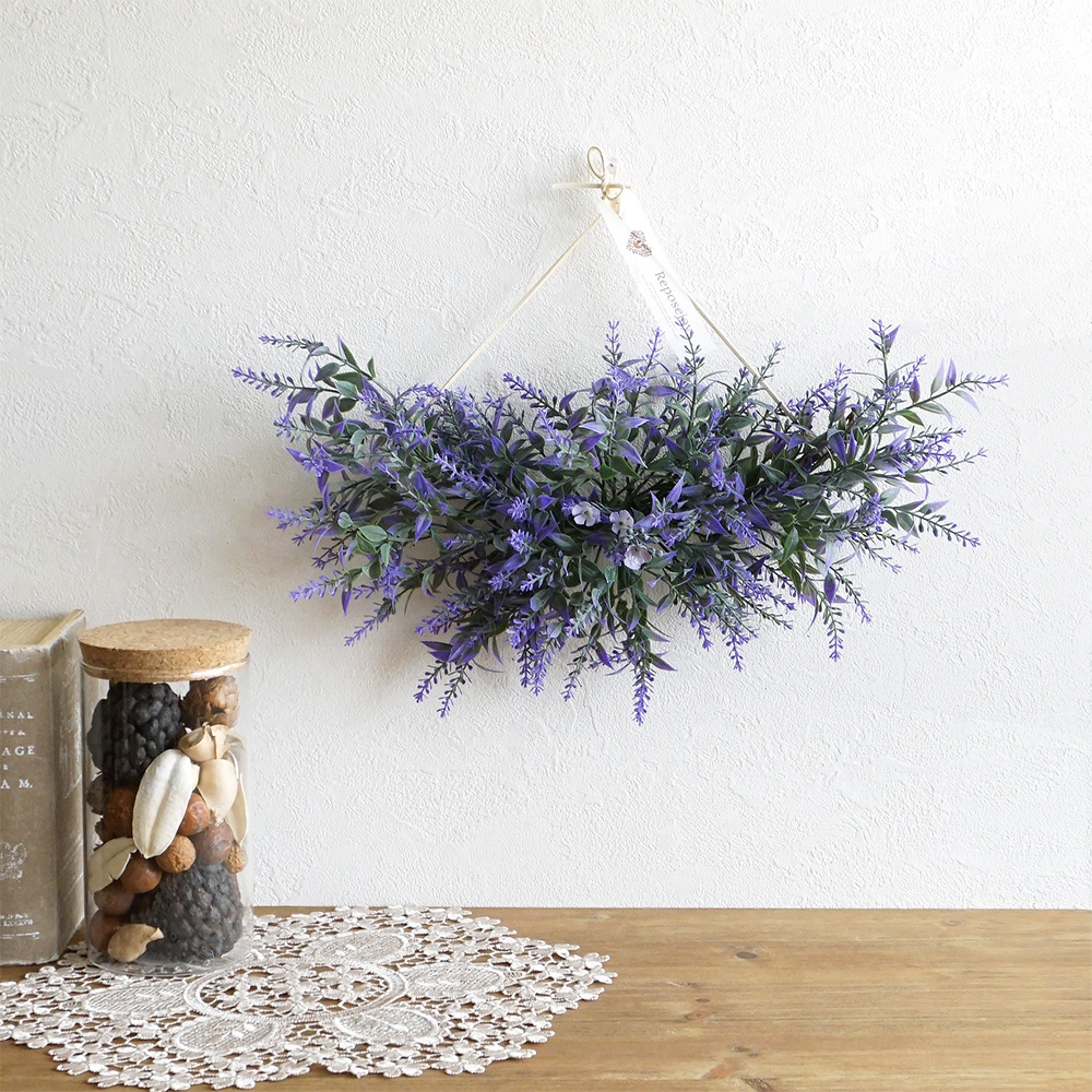 43* ラベンダー 造花 50個 8 cm DIY 結婚式 パーティー 装飾用 lavender_harf_1.jpg