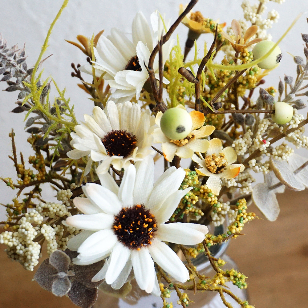 造花 ミックスフラワーバンドル 1束 インテリア 飾り 装飾 花 シンプル